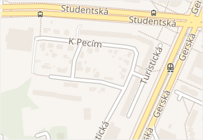 K Pecím v obci Plzeň - mapa ulice