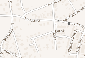 K Plzenci v obci Plzeň - mapa ulice