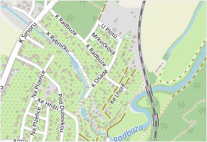K Radbuze v obci Plzeň - mapa ulice