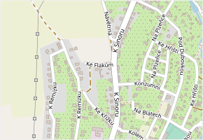 Ke Flakům v obci Plzeň - mapa ulice