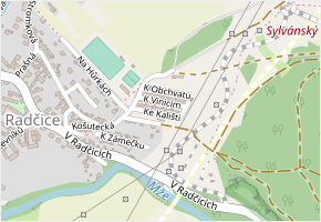 Ke Kališti v obci Plzeň - mapa ulice