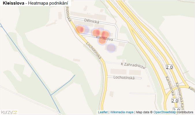 Mapa Kleisslova - Firmy v ulici.
