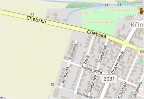 Konopná v obci Plzeň - mapa ulice
