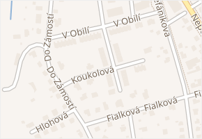Koukolová v obci Plzeň - mapa ulice