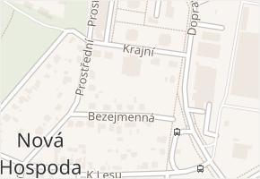 Krajní v obci Plzeň - mapa ulice