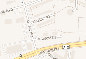 Krašovská v obci Plzeň - mapa ulice