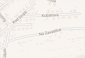 Kubátova v obci Plzeň - mapa ulice