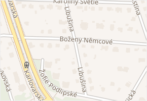 Libušina v obci Plzeň - mapa ulice