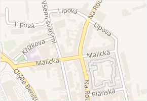 Lipová v obci Plzeň - mapa ulice