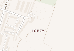 Lobzy v obci Plzeň - mapa části obce