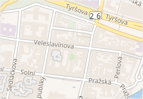 Malá v obci Plzeň - mapa ulice