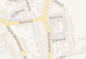 Malická v obci Plzeň - mapa ulice