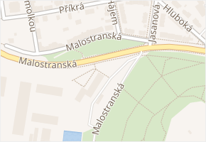 Malostranská v obci Plzeň - mapa ulice