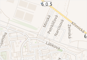Minská v obci Plzeň - mapa ulice