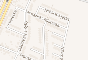 Mlatecká v obci Plzeň - mapa ulice