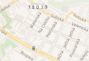 Na Celchu v obci Plzeň - mapa ulice