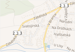 Na Klínu v obci Plzeň - mapa ulice