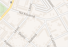 Na Kovárně v obci Plzeň - mapa ulice