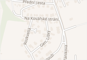 Na Kovářské stráni v obci Plzeň - mapa ulice