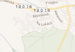 Na Lukách v obci Plzeň - mapa ulice