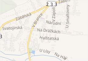 Na Radlici v obci Plzeň - mapa ulice
