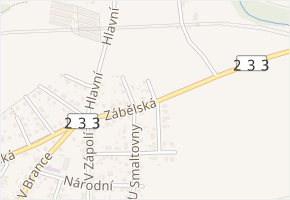 Na Rovině v obci Plzeň - mapa ulice