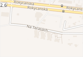 Na Terasách v obci Plzeň - mapa ulice