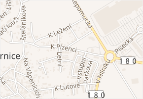 Na Vrabčárně v obci Plzeň - mapa ulice
