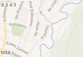 Nad Osadou v obci Plzeň - mapa ulice
