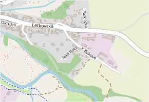 Nad Roklí v obci Plzeň - mapa ulice