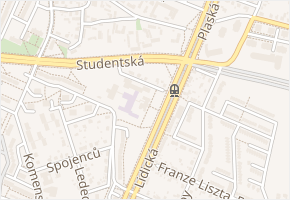 náměstí Odboje v obci Plzeň - mapa ulice