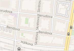Nerudova v obci Plzeň - mapa ulice