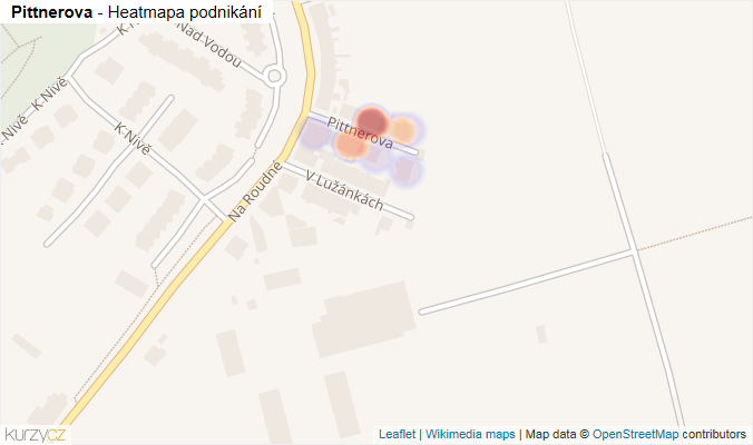 Mapa Pittnerova - Firmy v ulici.