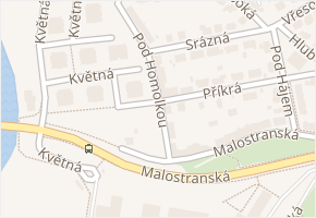 Pod Homolkou v obci Plzeň - mapa ulice