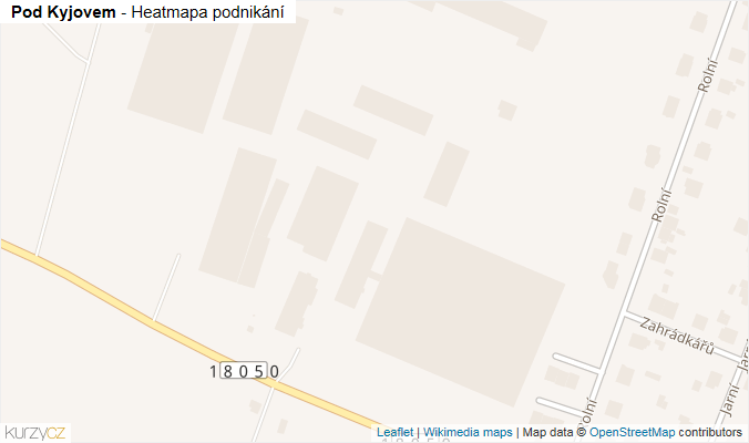 Mapa Pod Kyjovem - Firmy v ulici.