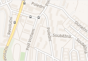 Polední v obci Plzeň - mapa ulice