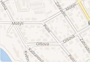 Polní v obci Plzeň - mapa ulice