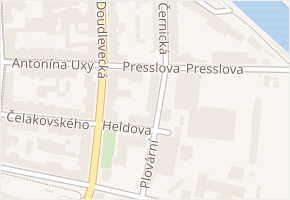 Presslova v obci Plzeň - mapa ulice