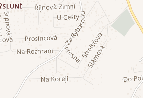 Prosná v obci Plzeň - mapa ulice