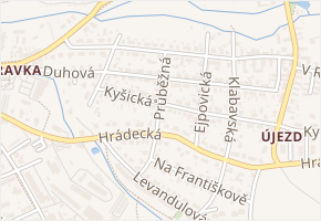 Průběžná v obci Plzeň - mapa ulice