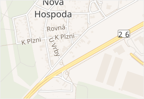 Průjezdní v obci Plzeň - mapa ulice