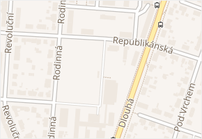 Republikánská v obci Plzeň - mapa ulice