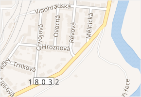 Révová v obci Plzeň - mapa ulice