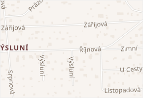 Říjnová v obci Plzeň - mapa ulice