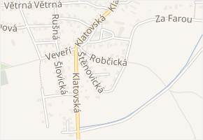 Robčická v obci Plzeň - mapa ulice