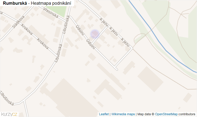 Mapa Rumburská - Firmy v ulici.