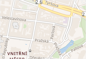 sady 5. května v obci Plzeň - mapa ulice