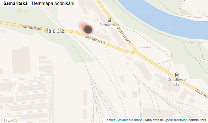 Mapa Samaritská - Firmy v ulici.