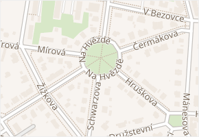 Schwarzova v obci Plzeň - mapa ulice