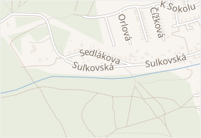 Sedlákova v obci Plzeň - mapa ulice